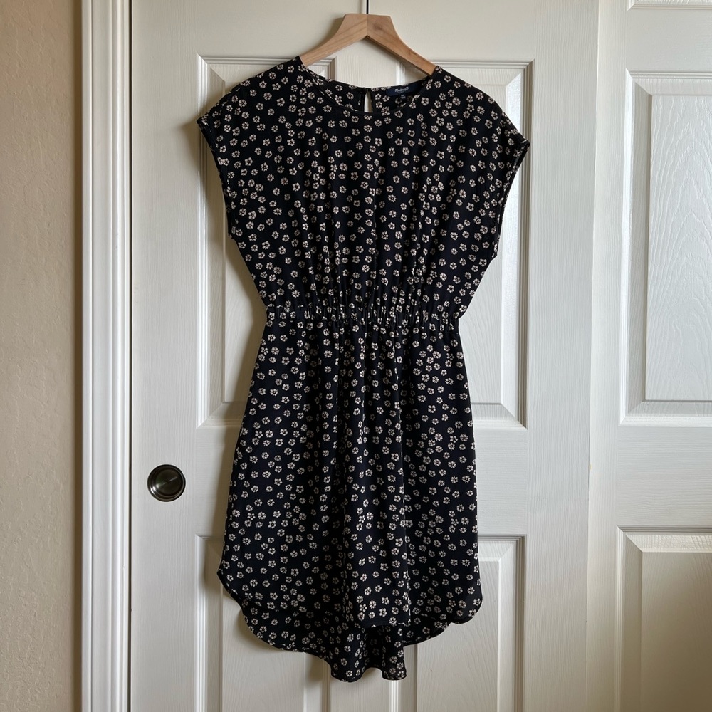 Madewell floral print silk dress